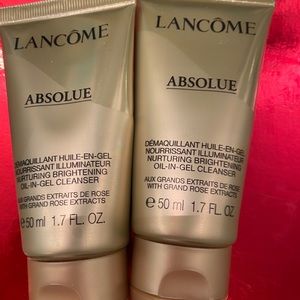 Lancôme Absolue face cream and cleanser ALL 4
